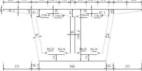pc连续梁桥悬浇阶段单箱双室腹板