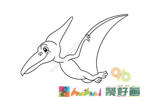 幼儿启蒙画风神翼龙简笔画怎么画简笔画教程