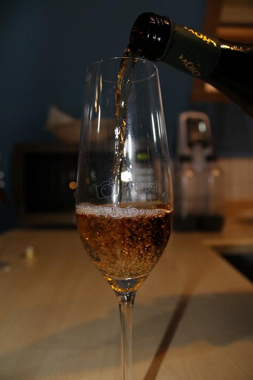 特写香槟酒