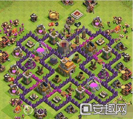 新版部落冲突7本布局阵型介绍 7本布局神阵参考