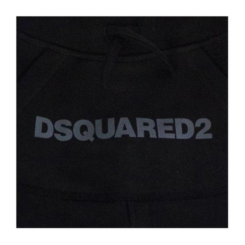 d二次方/dsquared2 19年春夏 男童 logo 长裤 黑色 儿童裤装 g4d2p183