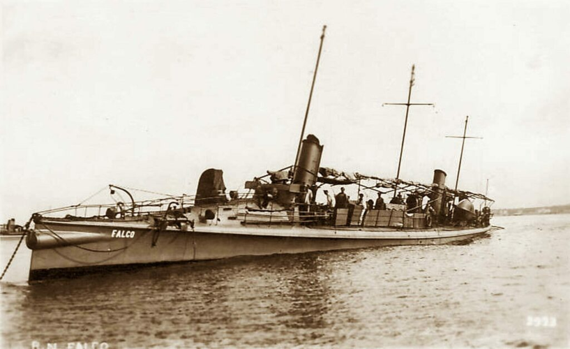 1890年的意大利鱼雷艇鹰号