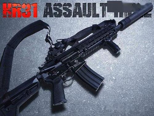 据称,hr31步枪就是一把中国版的,技术水平世界顶尖的hk416自动步枪,该