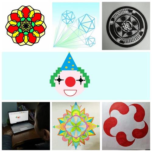 石化一小开展"数学图形创意设计"活动