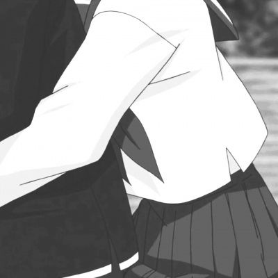 一对两张黑白优质动漫情侣头像2020最新的黑白卡啊通情侣头像