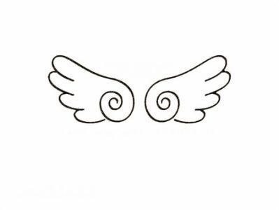 两翅膀的仙子简笔画手抄报 手抄报版面设计图