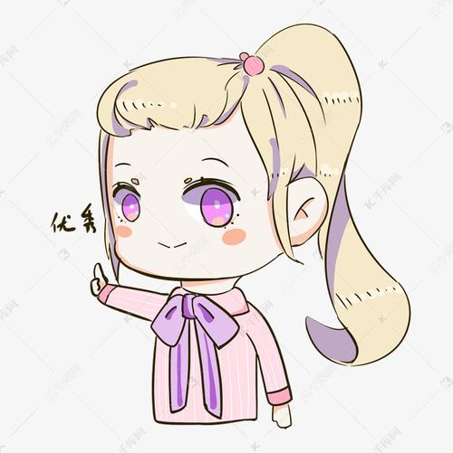 q版女孩表情包优秀素材图片免费下载-千库网