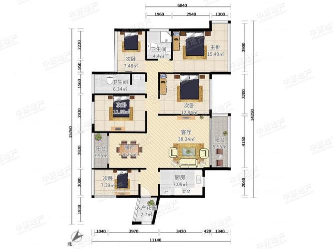 前海丹华园【前海丹海园 大5房 看山看海 高赠送 毛胚