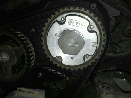 东风标致307老款2.0排量正时皮带咋对记号点在哪里.