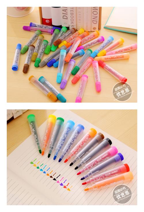 巴比狗36色水彩笔18色水彩笔儿童幼儿园绘画笔可洗无毒彩笔