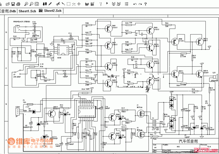 汽车低音炮电路图
