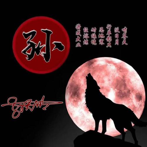 狼主题微信头像你的姓氏不该这么平淡与狼共舞霸气尽显