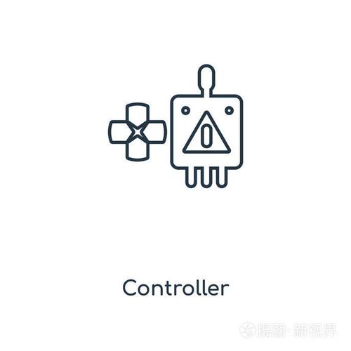 控制器矢量图标简单现代平面符号为网站,移动,标志,应用程序,ui.