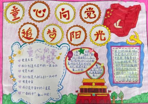 马廷智曹洼乡九年一贯制学校 六年级 李盆盆指导老师:田维雄童心向党