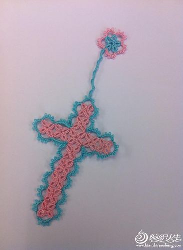 十字架书签_梭编 中国结艺_编织人生论坛
