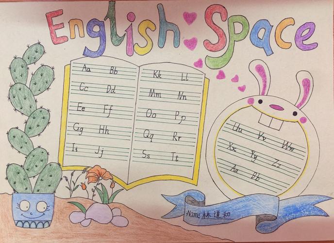 二年级英语"创意字母"手抄报(字母画报)评比结果及优秀作品展