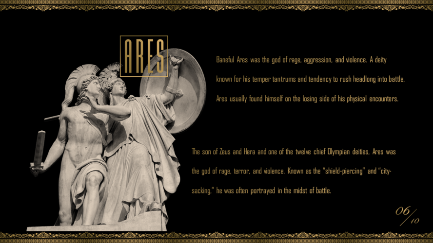 ppt模板希腊神话主题模板