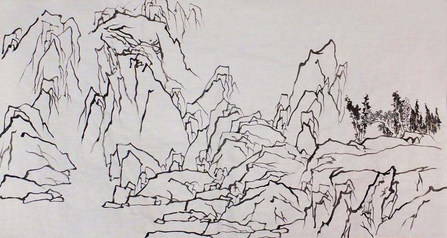 李家兴中国画教学范画〈山水画法与步骤〉