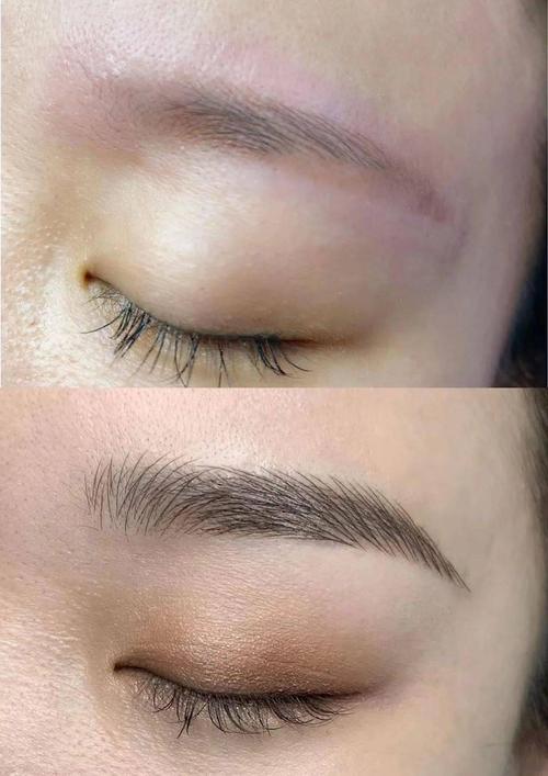 野生眉操作前后效果对比图 狂放自然美