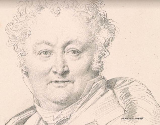 法国素描大师安格尔人体素描作品高清局部欣赏