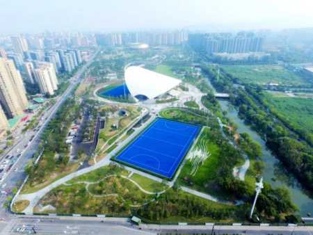 空中俯瞰大运河亚运公园啥感觉?蜿蜒其中全长7.2公里的绿道下月要完工