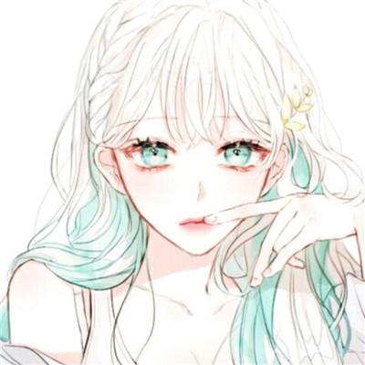 长卷发温柔女生手绘头像高清