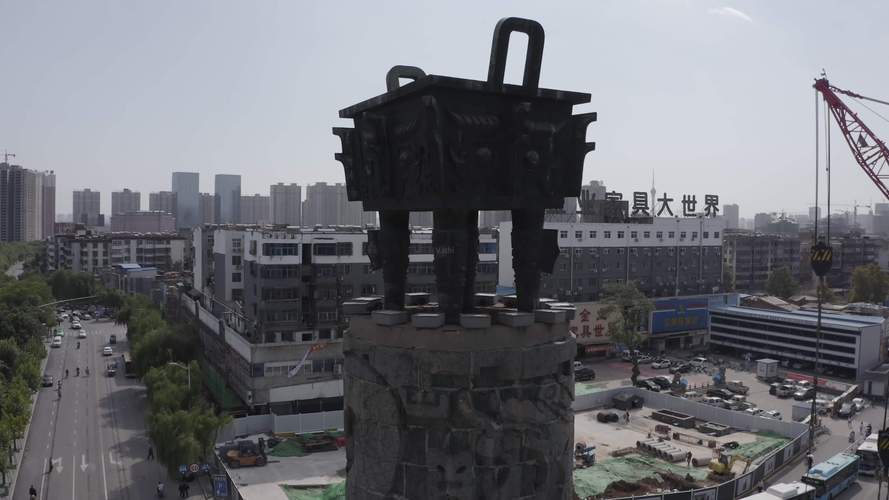 4k-log洛阳九龙鼎航拍在建地铁_3840x2160_高清视频素材下载(编号