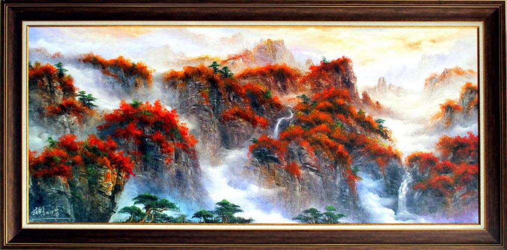 季世山巨幅山水油画鉴赏:山河岁月 写意中国
