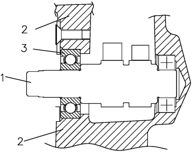 一种内燃机的轴承定位结构的制作方法