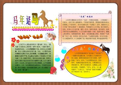 跟马相似的动物手抄报动物手抄报