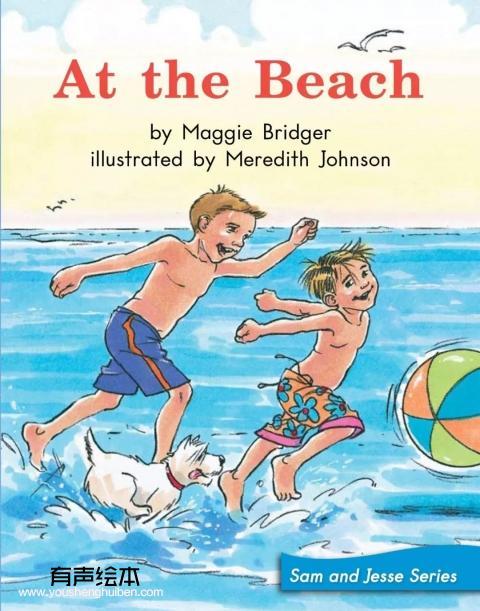 英文绘本《at the beach》