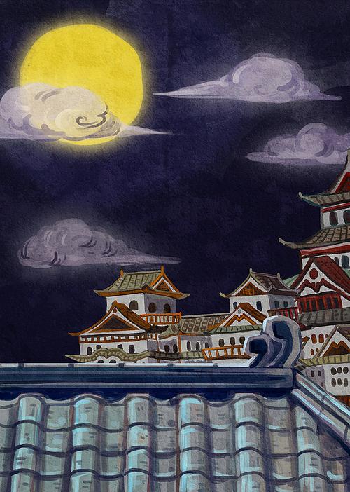 忍者屋顶|插画|商业插画|callian - 原创作品 - 站酷 (zcool)