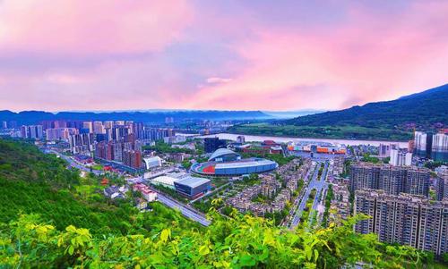 雅安城市一景