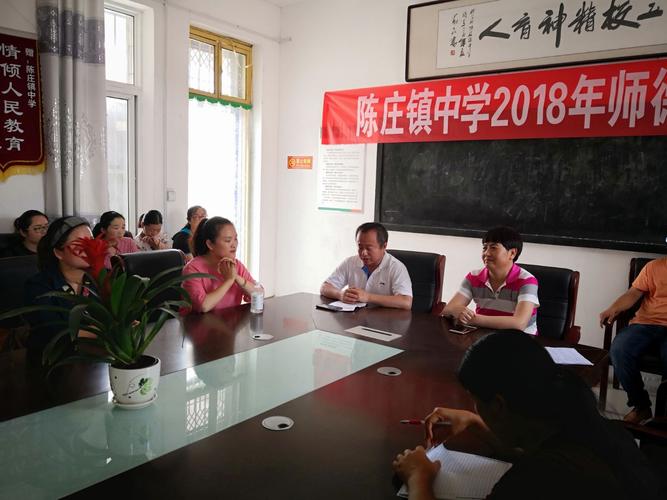 陈庄镇中学开展师德师风培训活动