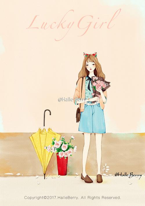 lucky girl# 四组旧稿的步骤图