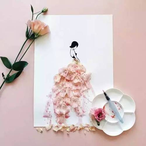 40岁辣妈用花瓣拼出了最美的少女时代!