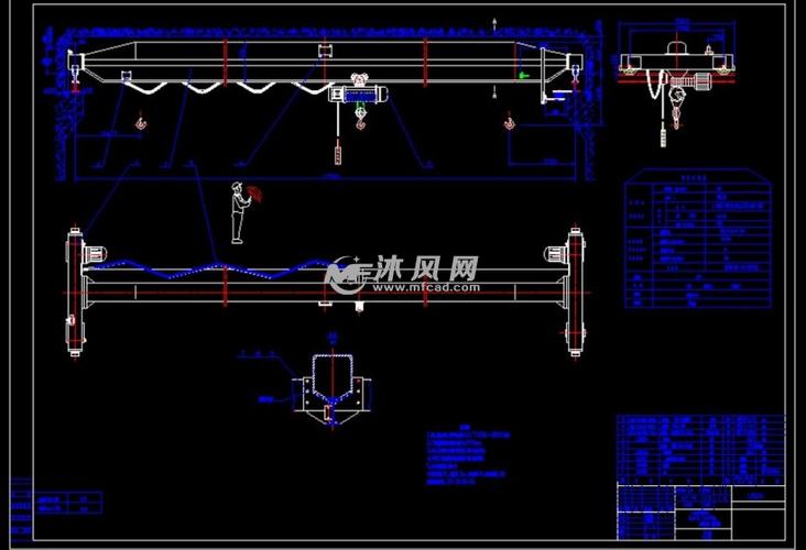 ld电动单梁起重机制作图