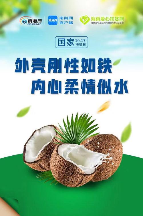 创意海报来了!海南爱心扶贫网一周年 "网红"农产品送祝福