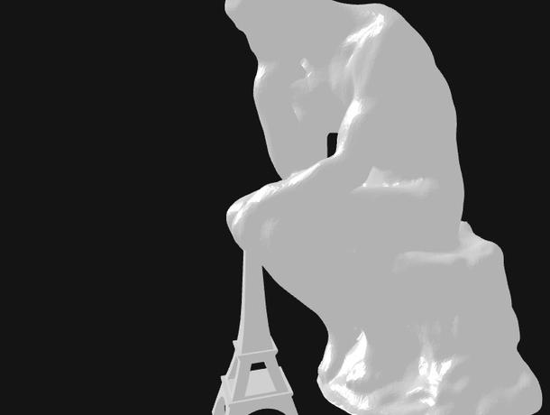 模型介绍:这是一款思想者雕塑3d打印模型,法国雕塑家奥古斯特罗丹创作