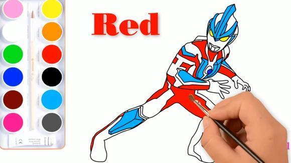 画一个帅气的银河奥特曼,步骤很简单,看完你能学会吗?