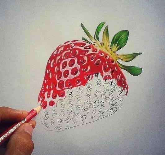 不少大神非常喜欢画立体画,临摹各种水果日常用品,已经到了非常逼真