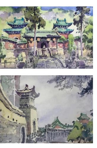 美丽色彩油画武当山,这是你从未见过的湖北十堰武当山