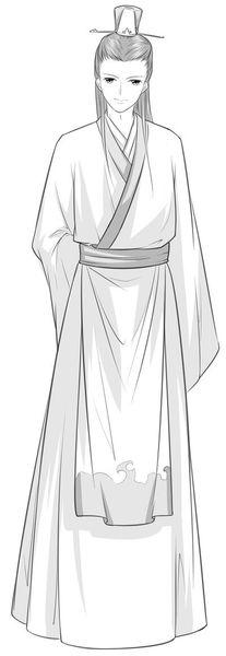 古代男子人物工笔画步骤