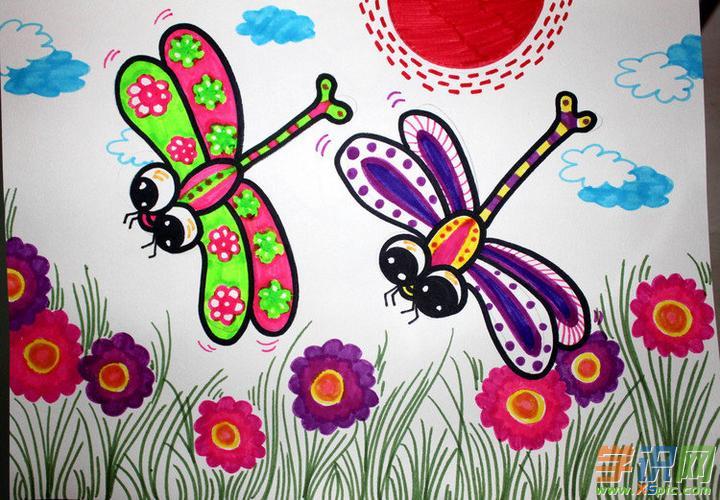 简笔画颜色大全_好看的带颜色简笔画图片