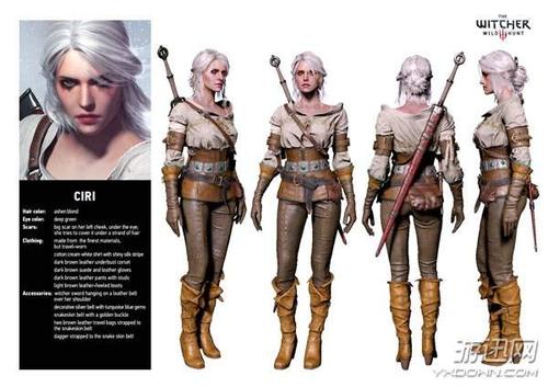 《巫师3:狂猎》杰洛特女弟子ciri情报 脸部刀疤显霸气