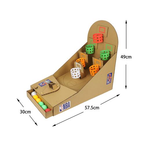 篮球制作自制包自制材料手工制投篮机手工实验发明