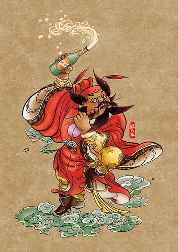国风门神-关羽,张飞