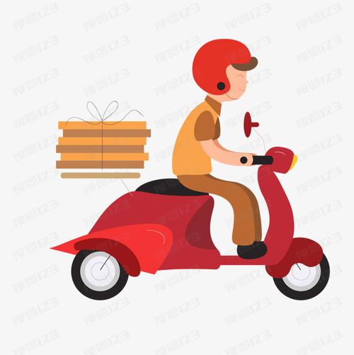 搜图中国提供优质高清原创设计素材免费下载卡通外卖派送员设计主要
