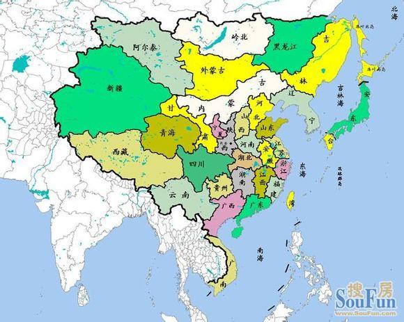 这是什么朝代的中国地图