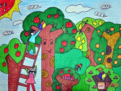 描写果园的的句子